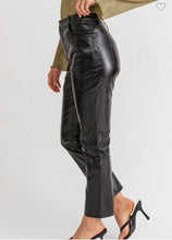 Load image into Gallery viewer, Shinny Black Faux Leather Pants
