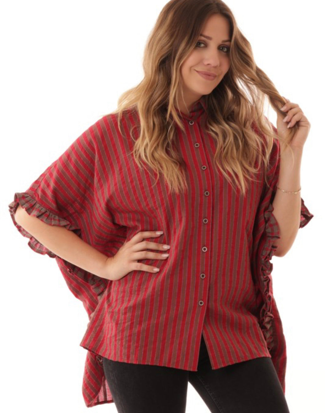 Fall Striped Blouse