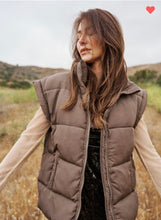 Load image into Gallery viewer, Brown Puffer Vest
