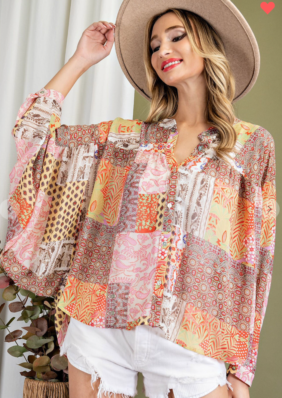 Paisley Patchwork Blouse