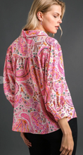 Load image into Gallery viewer, Pink Paisley Blouse
