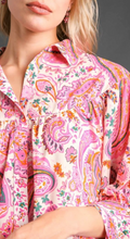 Load image into Gallery viewer, Pink Paisley Blouse
