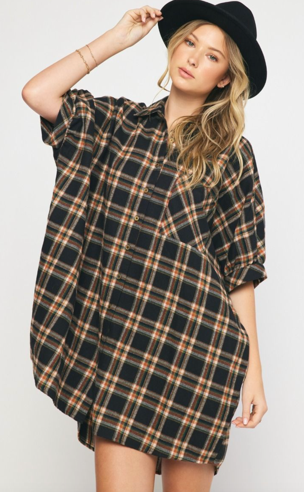 Fall In Love Plaid Dress