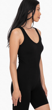 Load image into Gallery viewer, Black Ribbed Romper
