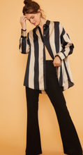 Load image into Gallery viewer, Grace Striped Satin Blouse
