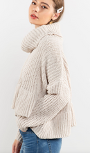 Load image into Gallery viewer, Almond Knit Oversized Sweater
