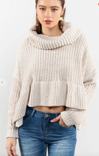 Load image into Gallery viewer, Almond Knit Oversized Sweater
