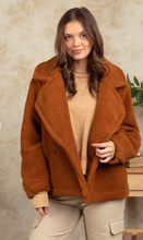 Load image into Gallery viewer, Oversized Teddy Camel Jacket
