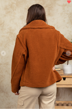 Load image into Gallery viewer, Oversized Teddy Camel Jacket
