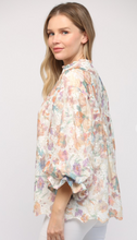 Load image into Gallery viewer, May Spring Floral Bubble Sleeve Blouse
