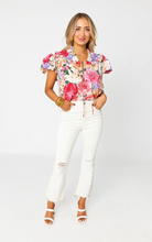 Load image into Gallery viewer, Rose Petal Puff Sleeve Blouse
