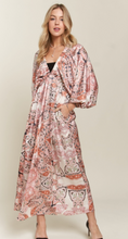 Load image into Gallery viewer, Pink Paisley Maxi Dress
