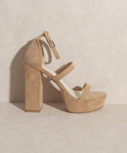 Load image into Gallery viewer, Raelynn - Suede Platform Heels
