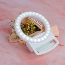 Load image into Gallery viewer, Clip-On Mini Phone Selfie Ring Light
