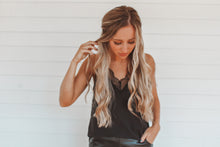Load image into Gallery viewer, Lace Black Tank
