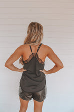Load image into Gallery viewer, Lace Black Tank
