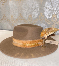 Load image into Gallery viewer, Taupe Wool Felt Hat
