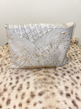 Load image into Gallery viewer, Metallic Croc Crossbody/Clutch
