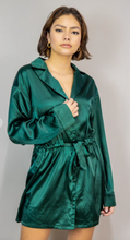 Load image into Gallery viewer, Hunter Green Silk Dress
