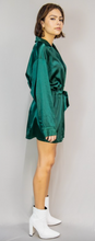 Load image into Gallery viewer, Hunter Green Silk Dress
