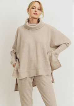 Taupe Turtle Neck