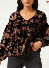 Load image into Gallery viewer, Velvet Floral Top
