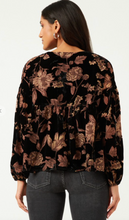 Load image into Gallery viewer, Velvet Floral Top
