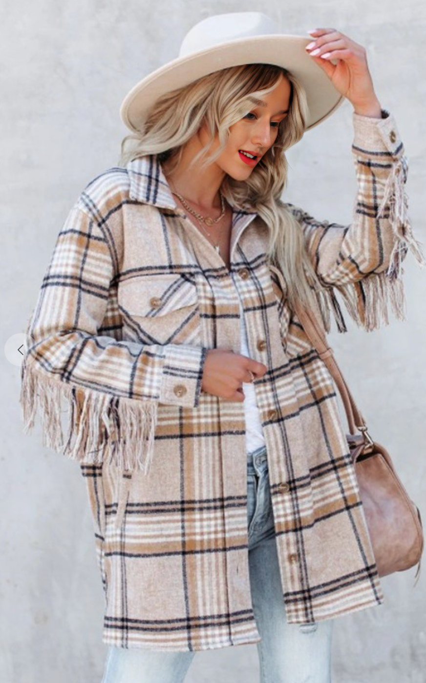 Fringe Plaid Flannel