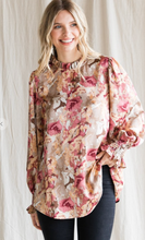 Load image into Gallery viewer, Mulberry Floral Blouse
