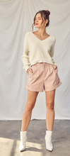 Load image into Gallery viewer, Pastel Pink Leather Shorts
