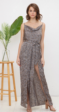 Load image into Gallery viewer, Satin Floral Jumpsuit
