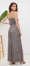 Load image into Gallery viewer, Satin Floral Jumpsuit
