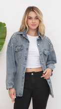 Load image into Gallery viewer, Studded Denim Shacket
