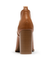 Load image into Gallery viewer, Camel Leather Booties
