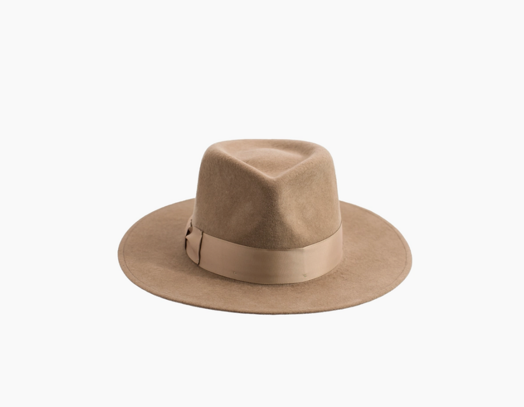 Taupe Wool Felt Hat