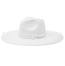 Load image into Gallery viewer, White Straw Hat
