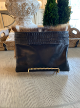 Load image into Gallery viewer, Black Axis Crossbody Purse/ Clutch
