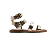 Load image into Gallery viewer, Gold Gladiator Sandals
