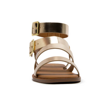 Load image into Gallery viewer, Gold Gladiator Sandals
