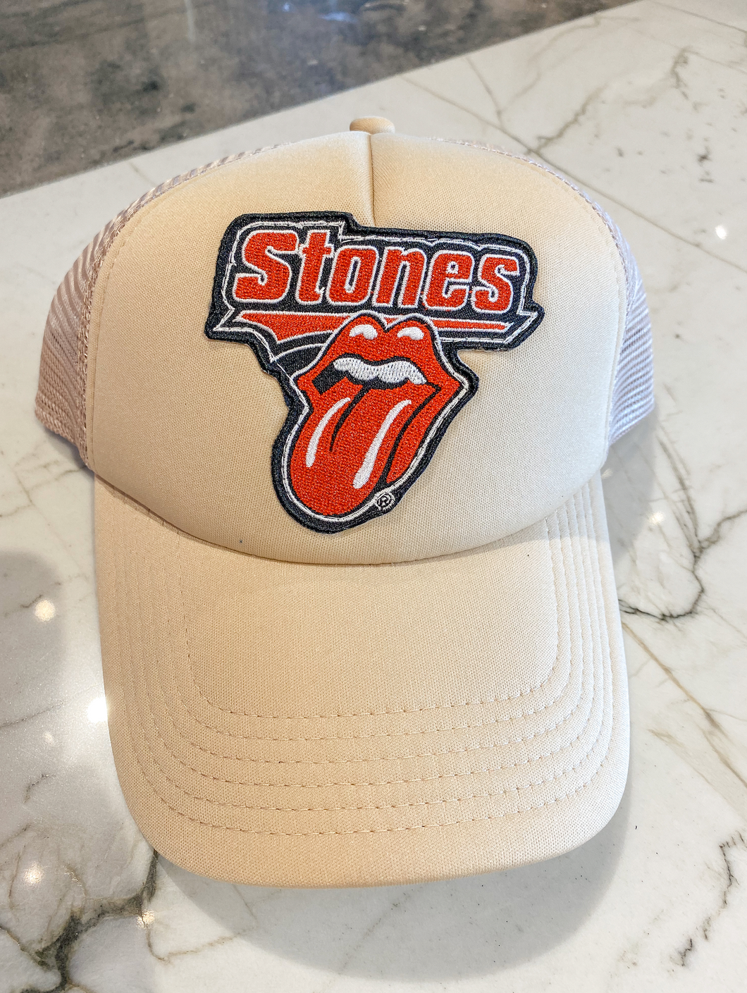 Taupe Rolling Stones Trucker Hat