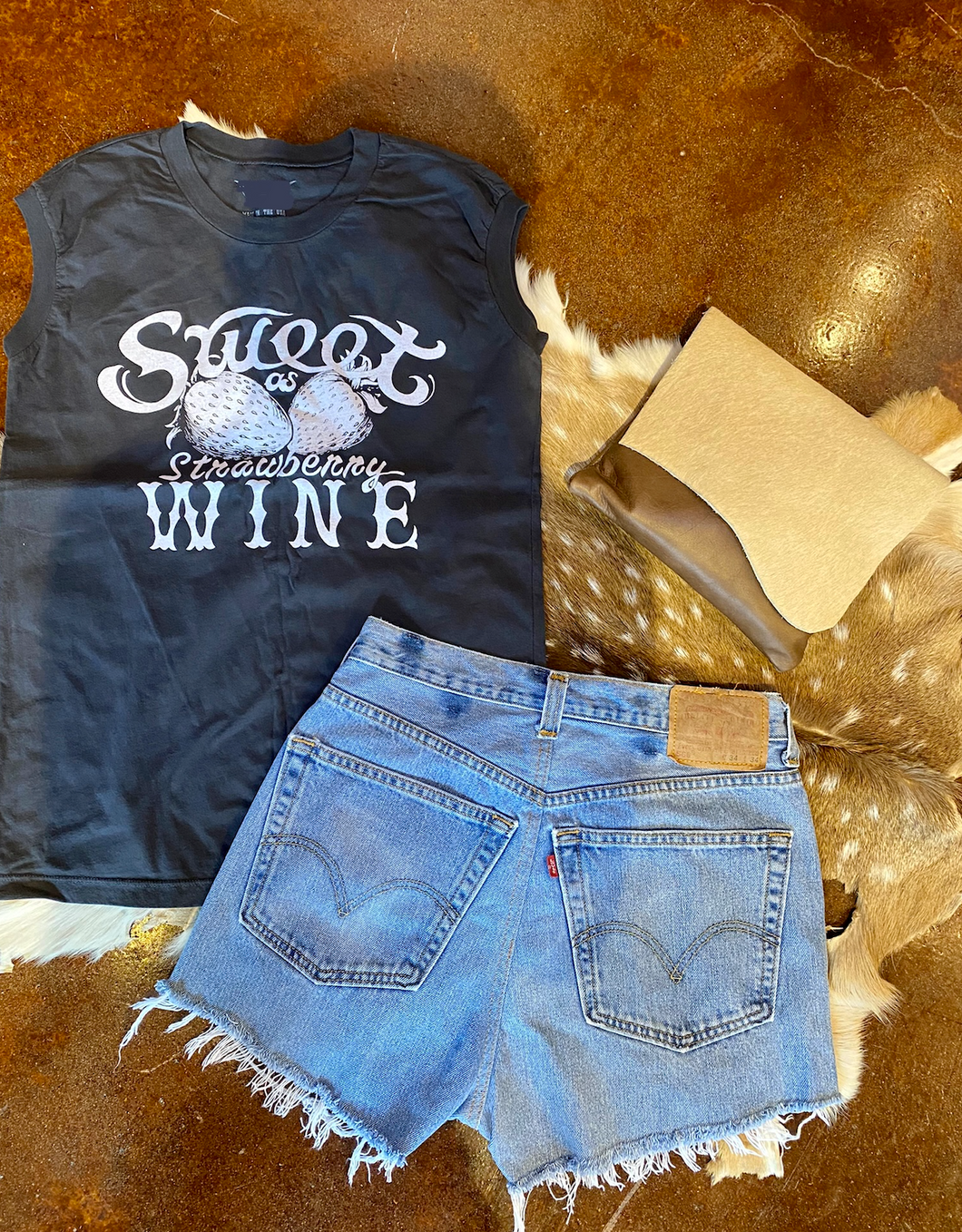 Sweet As Strawberry Wine Muscle Tee