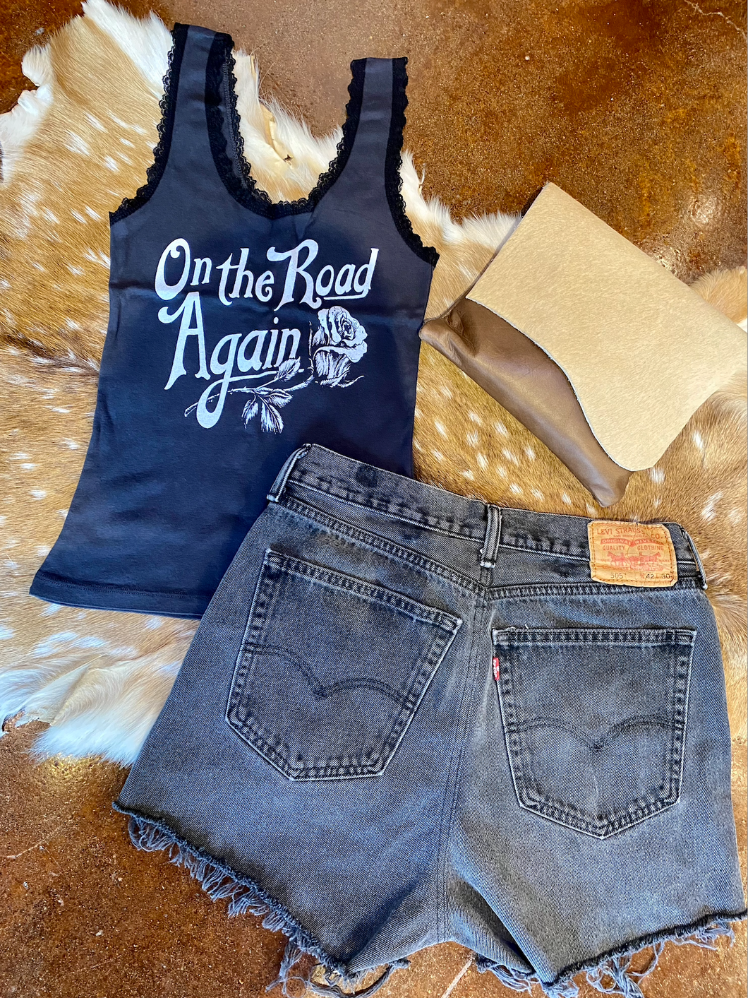 On The Road Again Lace Tank