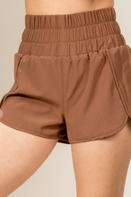 Load image into Gallery viewer, Chestnut High Waisted Workout Shorts
