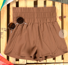 Load image into Gallery viewer, Chestnut High Waisted Workout Shorts
