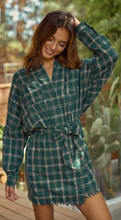 Load image into Gallery viewer, Green Plaid Dress
