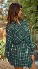 Load image into Gallery viewer, Green Plaid Dress
