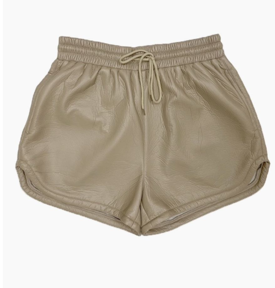 Sand Leather Shorts