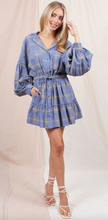 Load image into Gallery viewer, Plaid Ballon Sleeve Dress
