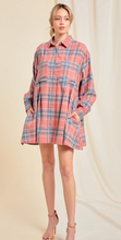 Load image into Gallery viewer, Oversized Flannel Dress
