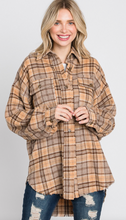 Load image into Gallery viewer, Oversized Plaid Flannel Shacket
